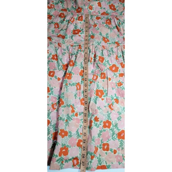 FREE ASSEMBLY Pink Floral Sleeves A-line Cotton Button Dress Sz XL - Picture 16 of 16